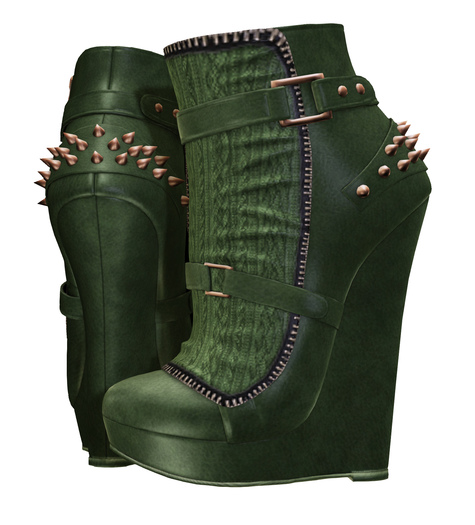 Limited Addiction - Patrisha Boots - Green