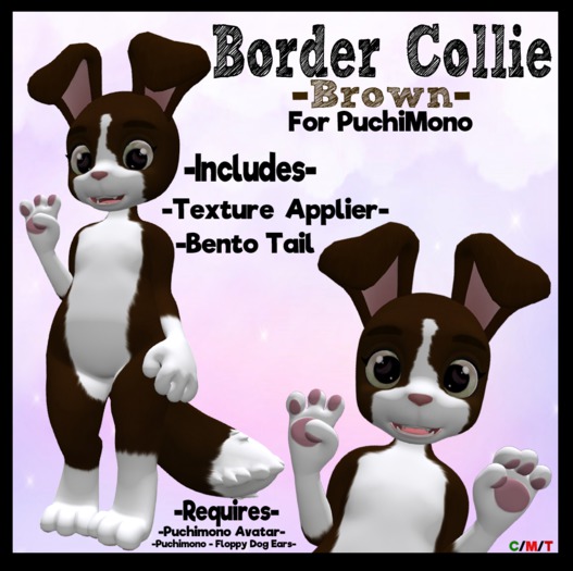 Brown Border Collie Mod - Puchimono