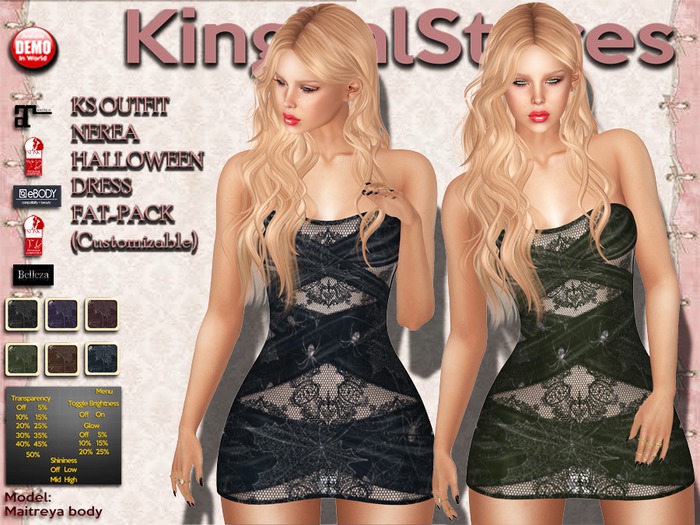 KS OUTFIT NEREA HALLOWEEN DRESS FAT-PACK (Customizable)