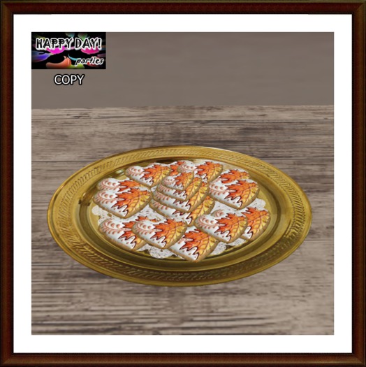 Autumn - Leaves on Hearts Cookies a