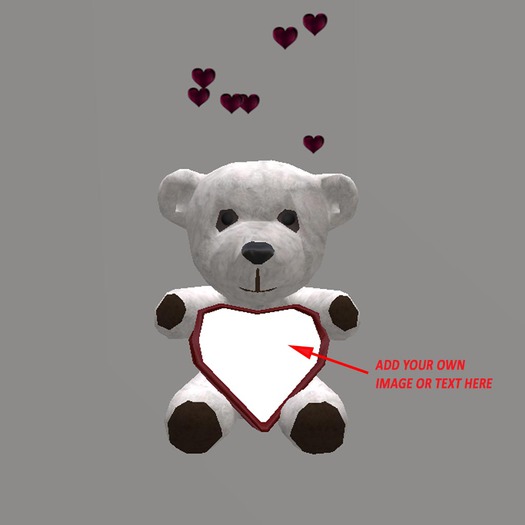 Huggable Teddy With Heart Photo Frame V2