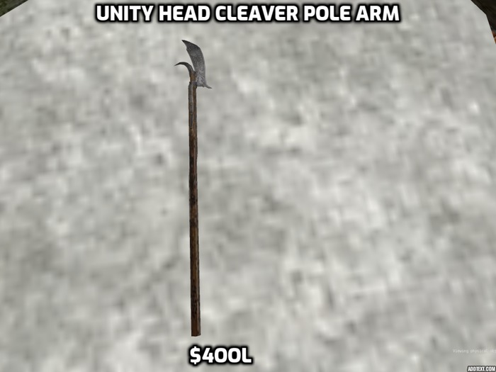 Unity Maxim !!!!AAA Head Cleaver pole arm