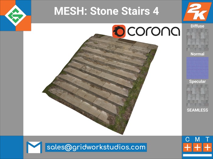 [ G.W.S. ] MESH: Castle Stairs 4