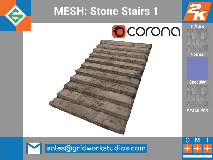 [ G.W.S. ] MESH: Castle Stairs 1