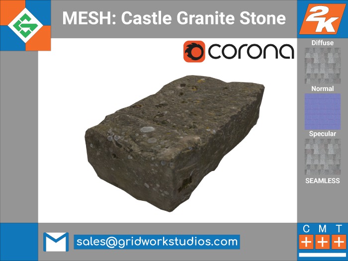 [ G.W.S. ] MESH: Castle Granite Stone