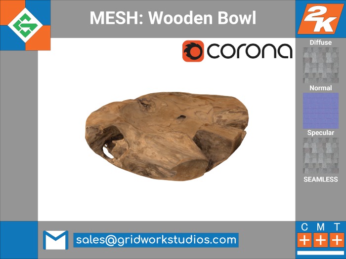 [ G.W.S. ] MESH: Wooden Bowl