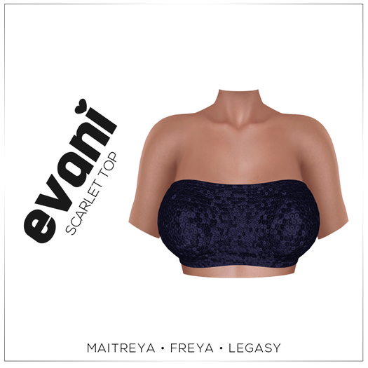 evani. Scarlet sequin top - night -