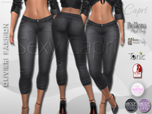 DOLLY CAPRIS - DENIM - GREY