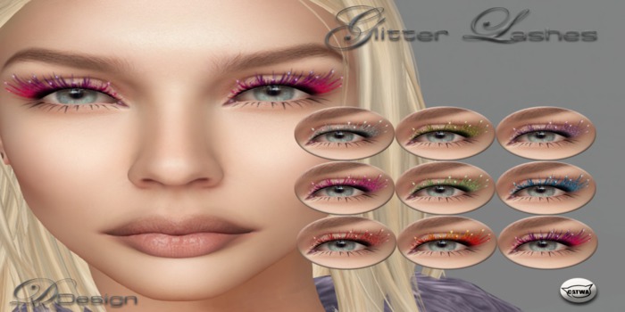 Glitter Lashes Box - Attach & Touch to Unpack