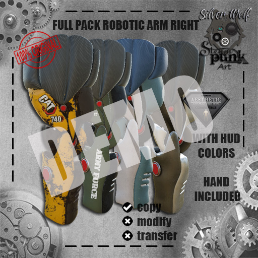 SW - Silverwolf Robotic Arm Right Full Pack DEMO (Box) 