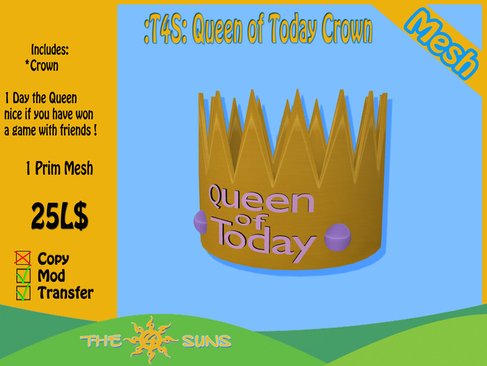 :T4S: Queen of Today Crown