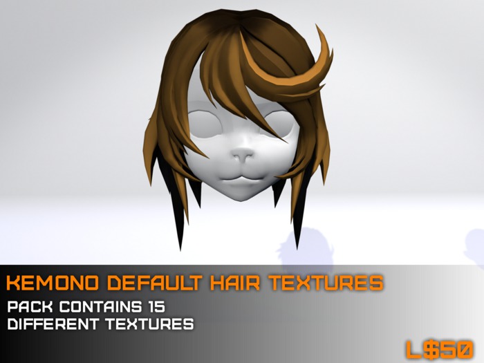 Kemono default hair textures