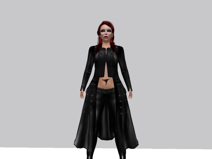 Long Punk Goth Leather Coat in 12 colours