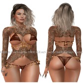 Moon Elixir - Scarlet Kitten - Lara - Bra & Panties - Cocoa