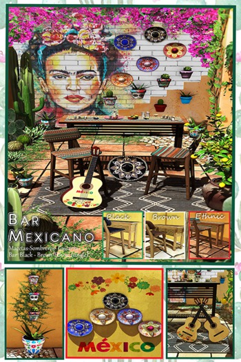 Armonia Decor [AD] Set Bar Mexicano (Black)