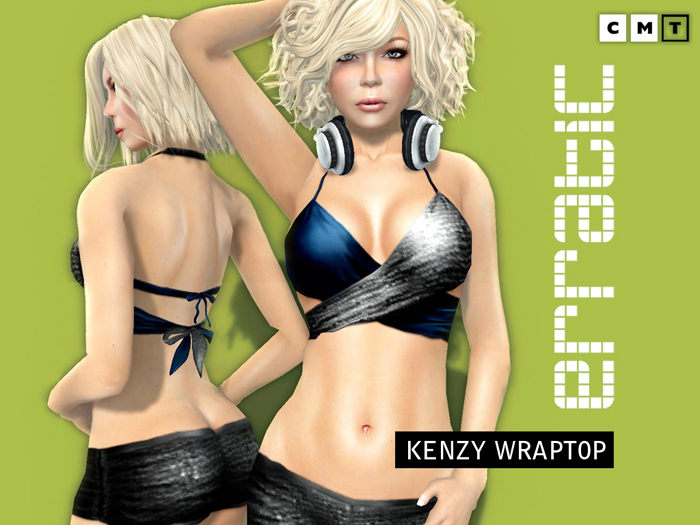 erratic / kenzy - glitter wraptop / blue-silver