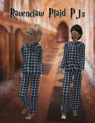 Ravenclaw Plaid PJs