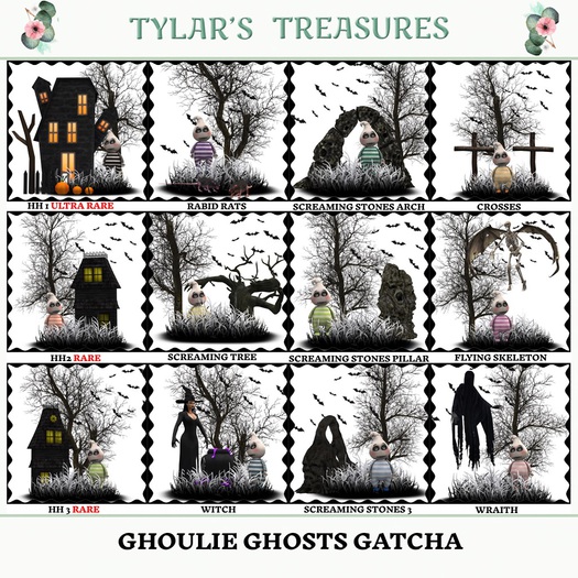 .:TT:.  GHOULIE GHOSTS GATCHA SCREAMING STONES 3 box