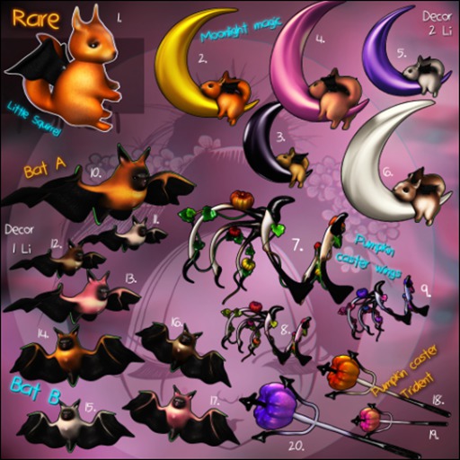 7.Yokai - Diablerie - Pumpkin caster wings (orange tones) (Box)