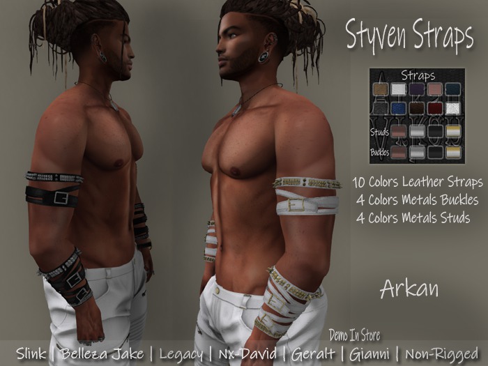 .::Arkan::. Styven Arm Straps + Fitmesh