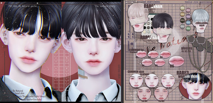 700_nino. Be Natural gacha Skin05 (catwa)(deep)