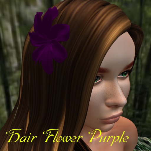 DF HAIR FLOWER PURPLE-BXD