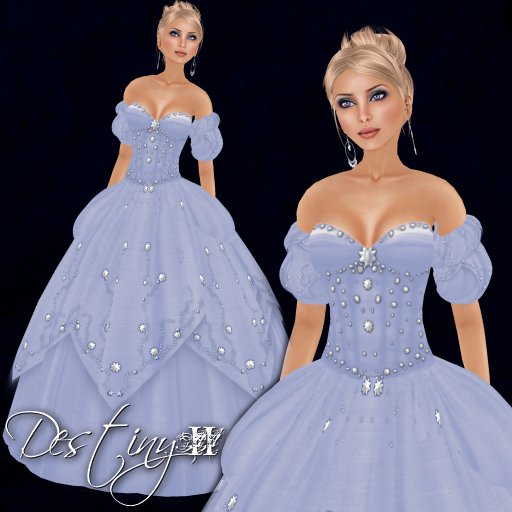 [K~*~S] Destiny II - Gown - Periwinkle