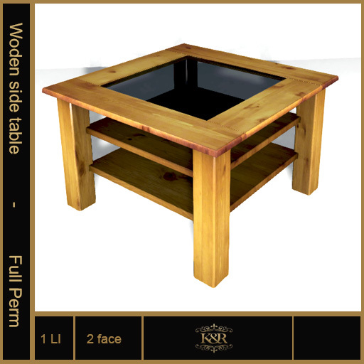 Wooden side table - Full Perm