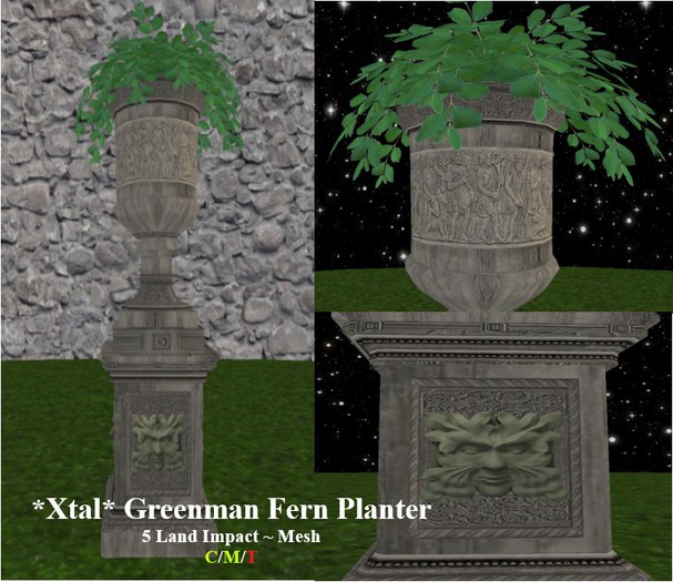 *Xtal* Greenman Fern Planter
