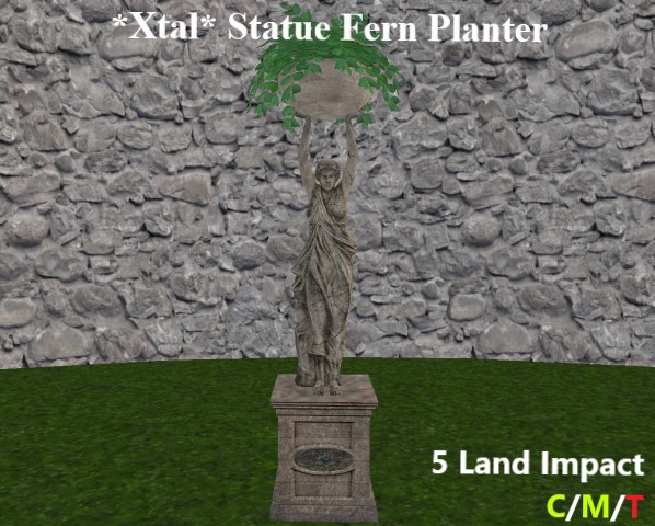 *Xtal* Statue Fern Planter
