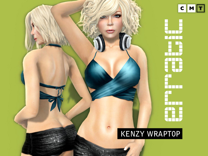 erratic / kenzy - plain wraptop / turquoise