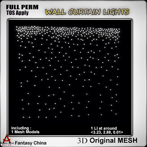 Full Perm wall curtain Lights