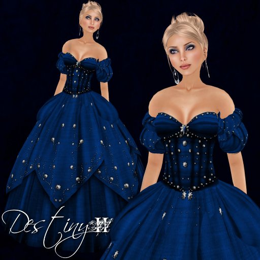 [K~*~S] Destiny II - Gown - Azure