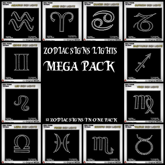 FC- FP Mesh Zodiac Signs lights Mega Pack  B
