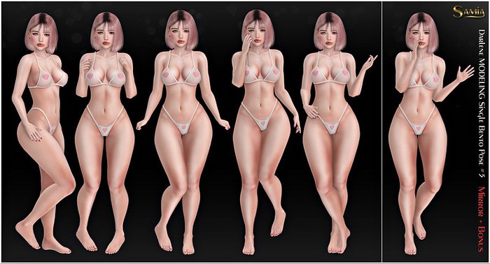 Samia - Darlene MODELING  Mirror Single Bonus Bento Pose #3
