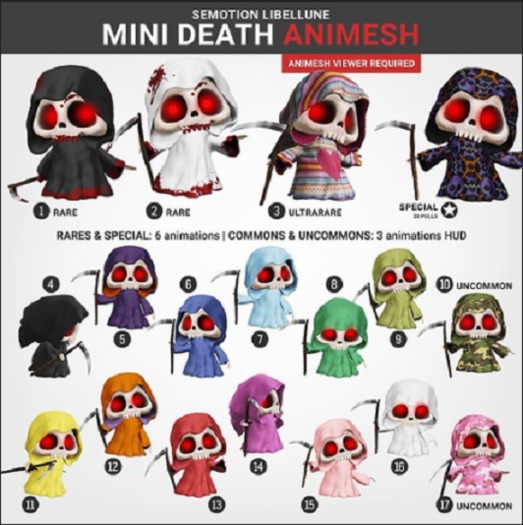 SEmotion Libellune Mini Death #17 UNCOMMON