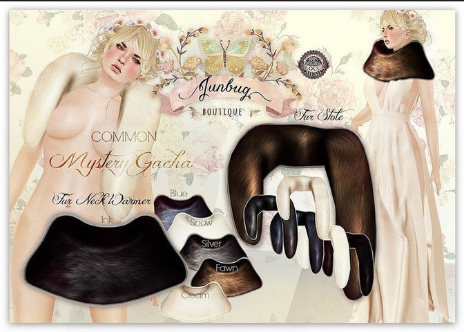 *{Junbug}* Fur Neck Warmer [Cream]