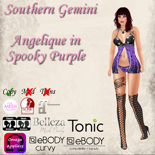 .:SG:. Angelique - Spooky Purple - BOXED