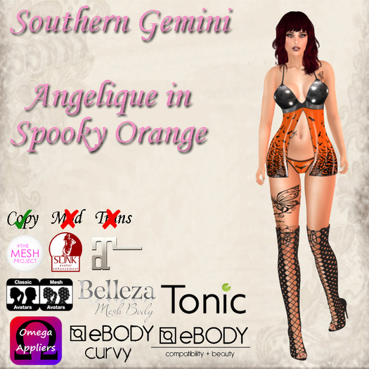 .:SG:. Angelique - Spooky Orange - BOXED