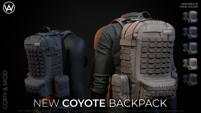 [WAZ] Coyote Backpack (Navy) BOXED (Add/Rezz Me)