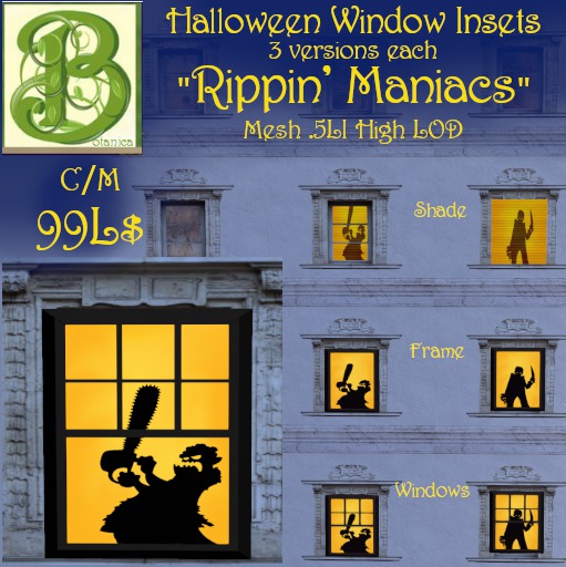 Halloween Window Insets - Rippin' Maniacs