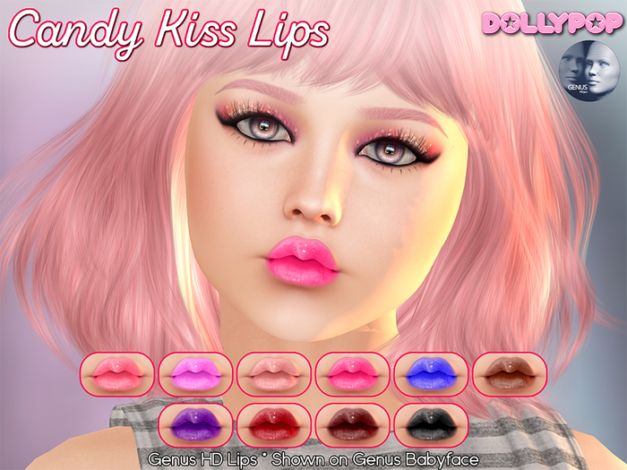 ~Dollypop~ Candy Kiss HD Lips for Genus