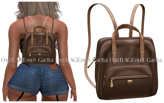 =Zenith=Piazza Mini Leather Backpack (Choco)