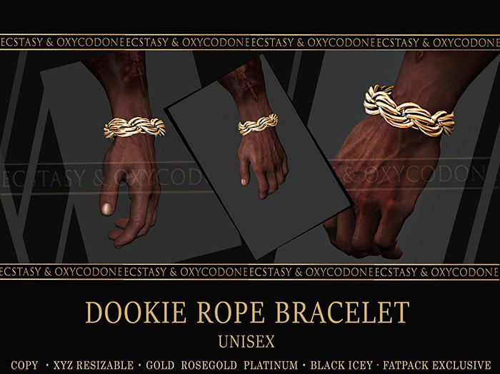 {E&O-BIG BOY DOOKIE ROPE -BRACELET -ROSE GOLD