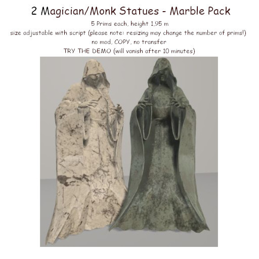 Magician Statue MARBLE PACK