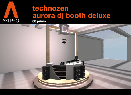 Second Life Marketplace - AXL pro Plus - Technozen Aurora DJ Booth Deluxe