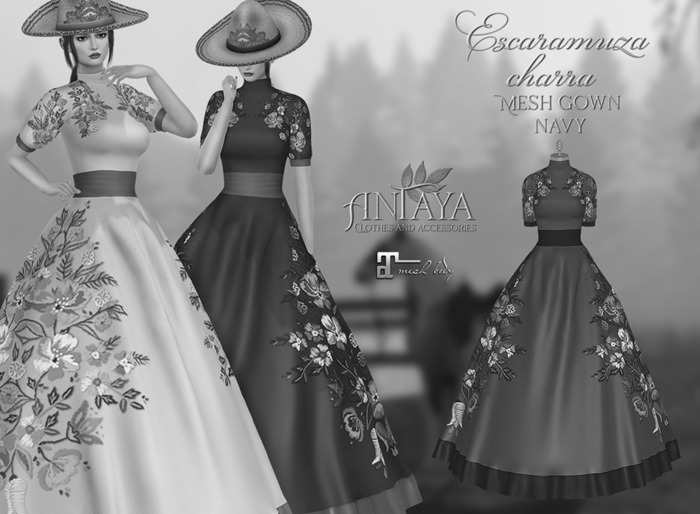 :: ANTAYA :: DEMO Mesh gown <Escaramuza charra> (wear)