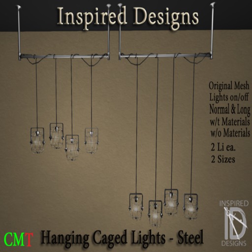 Hanging Cage Lamp Steel