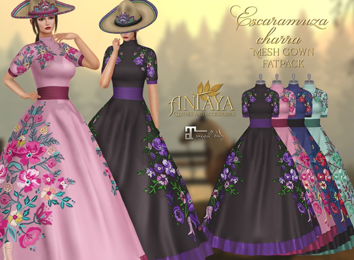 :: ANTAYA :: FAT PACK Mesh gown <Escaramuza charra> (wear)