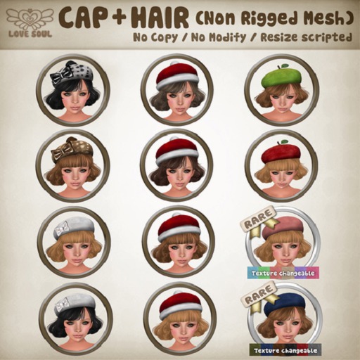[LOVE SOUL] Hair+Cap*B-TC1*Honey Blonde RARE